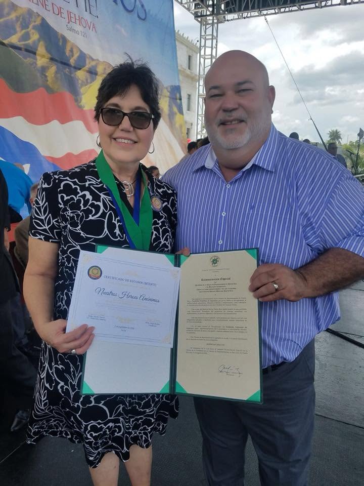 Certificado de reconocimiento “Nuestros Héroes Anónimos”